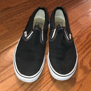 Black slip on vans